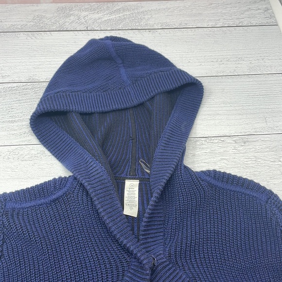 Ivivva by Lululemon To The Moon and Back Hooded Cardigan in Navy 14 (Girl) G5 - Picture 8 of 10